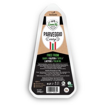 Parveggio Spicchio gusto Formaggio 200g | GreenVie - Formaggio Vegetale